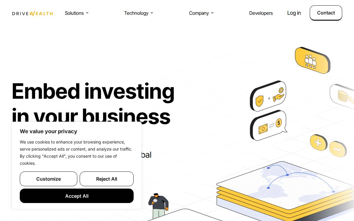 Drivewealth website preview