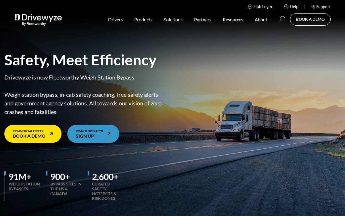 Drivewyze website preview
