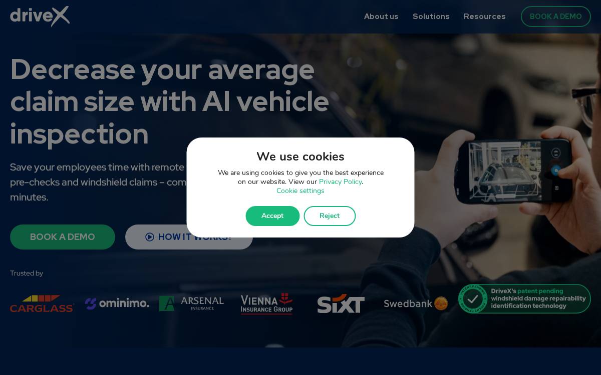 DriveX website preview