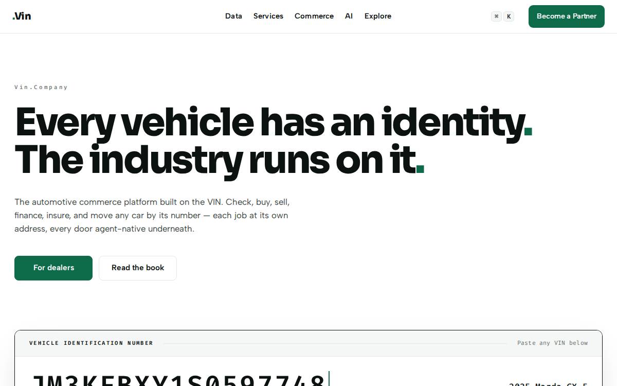 Drivly API First website preview
