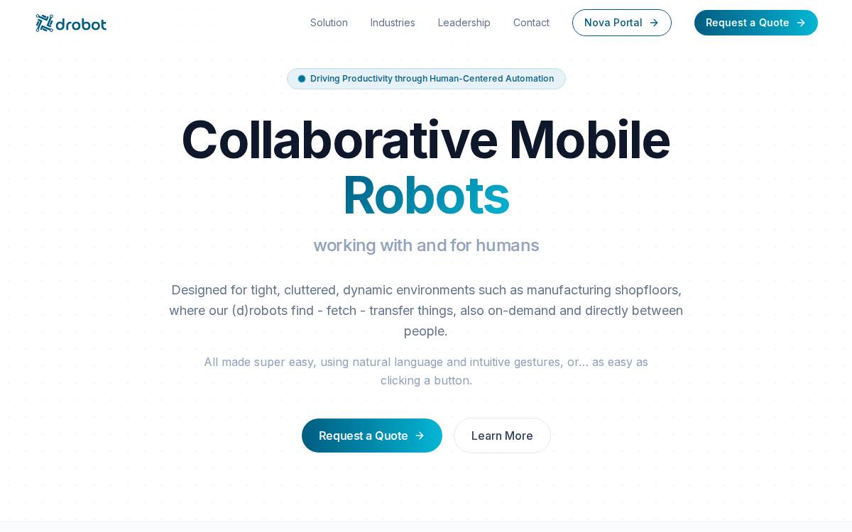 Drobot website preview