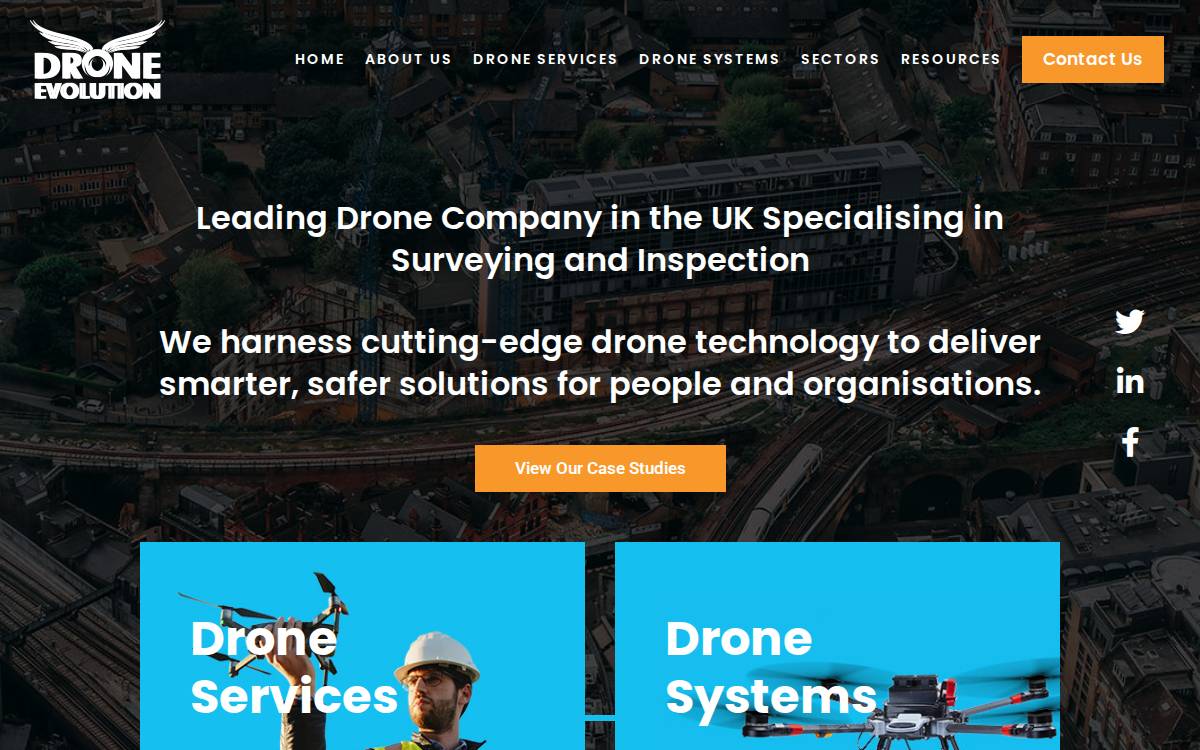 Drone Evolution website preview