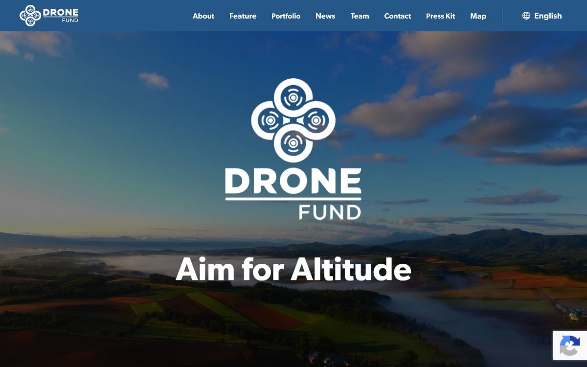 DRONE FUND website preview