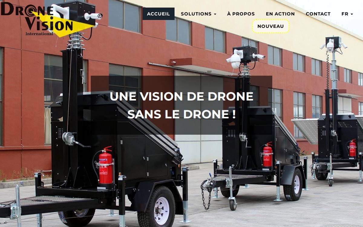 Drone Vision International website preview