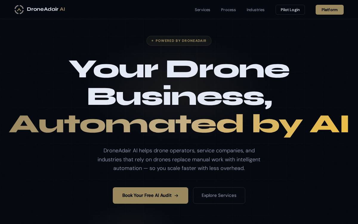 DroneAdair website preview