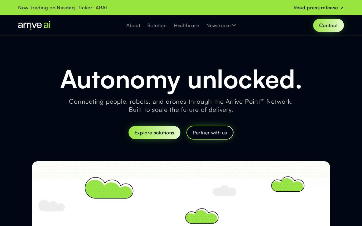 Dronedek website preview