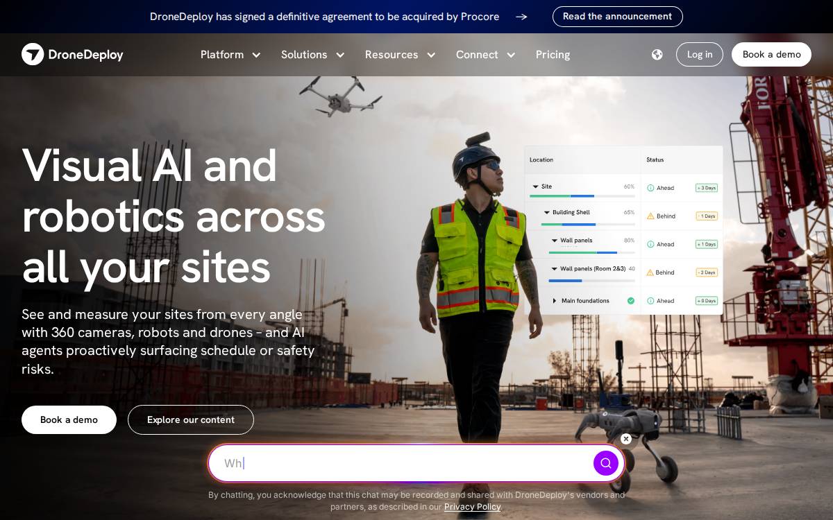 Drone Deploy website preview