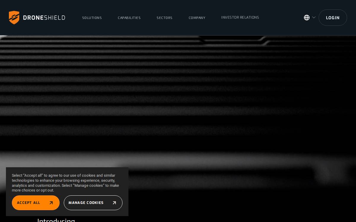 DroneShield website preview