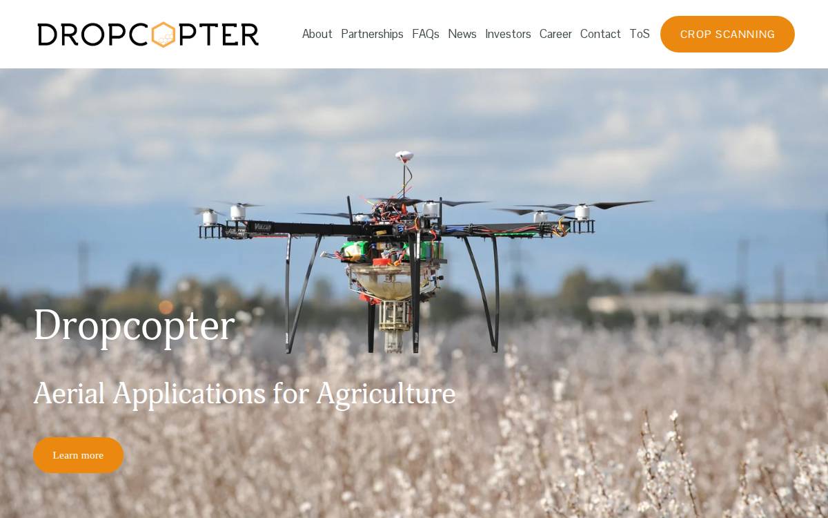 Dropcopter website preview
