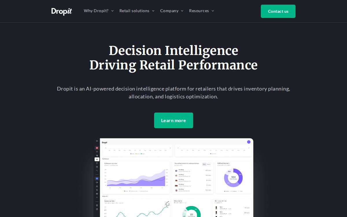Dropit Shopping website preview