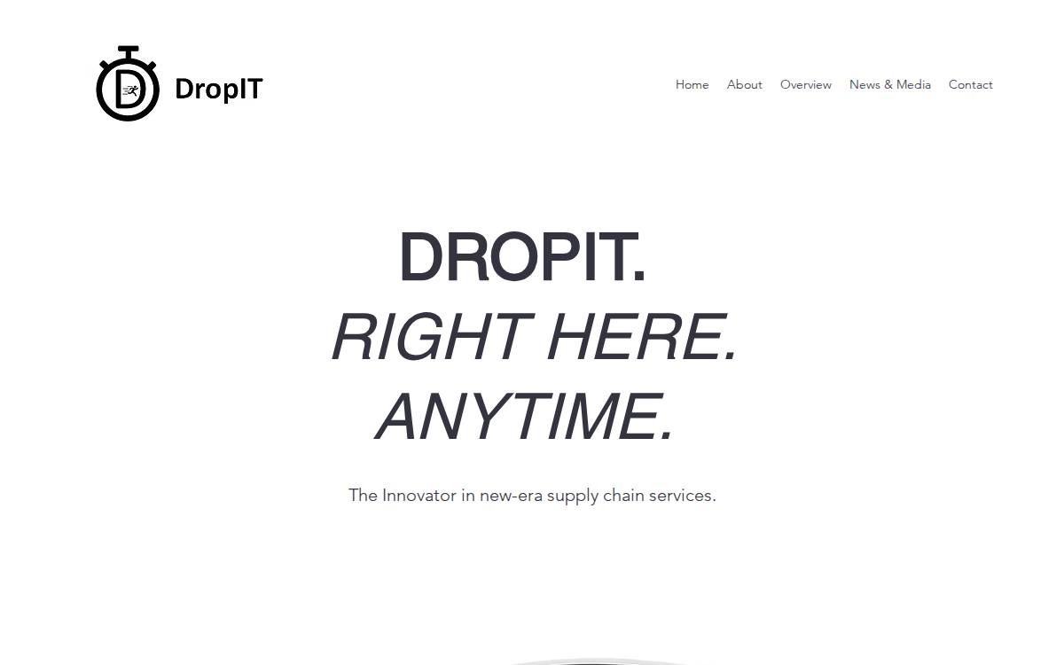 Dropitnow website preview