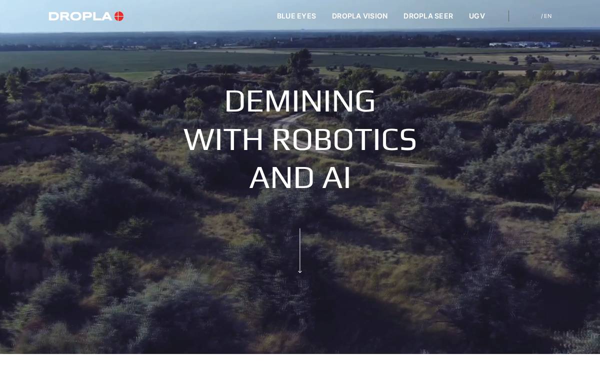 Dropla website preview