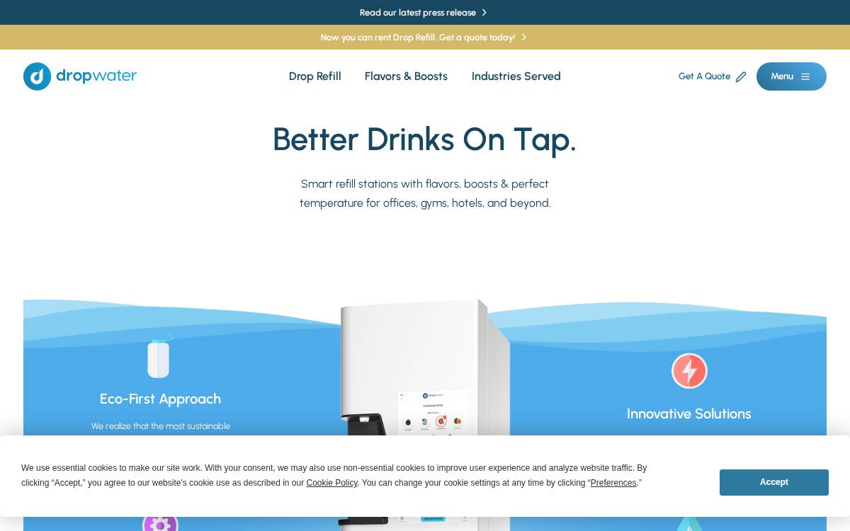 Drop Water website preview