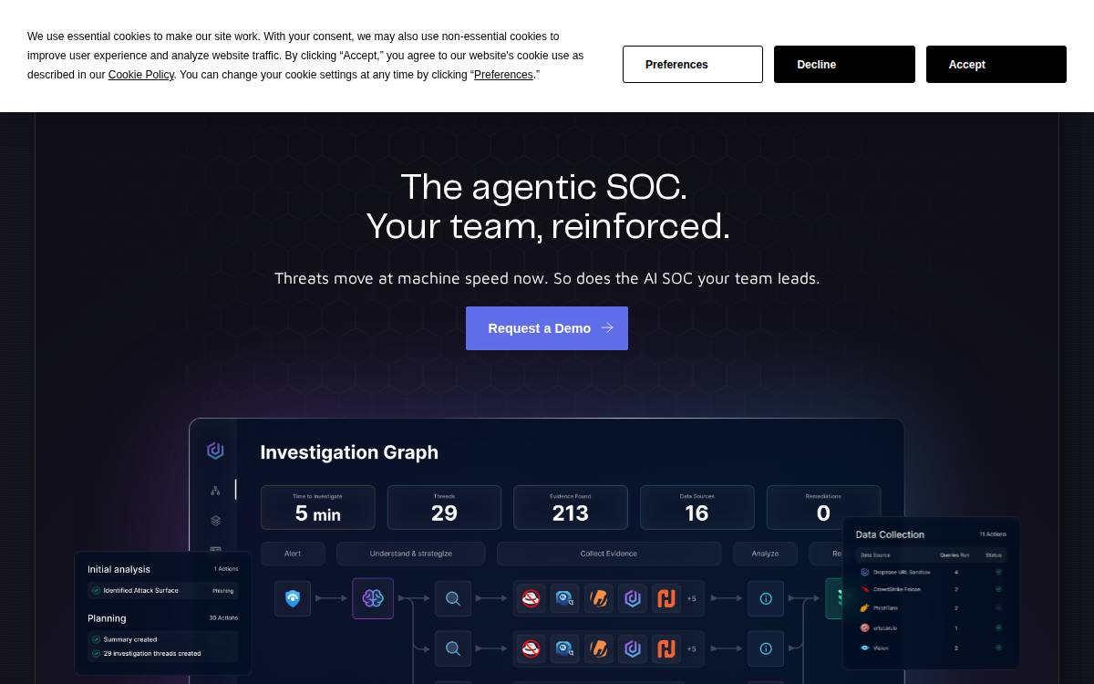 Dropzone website preview
