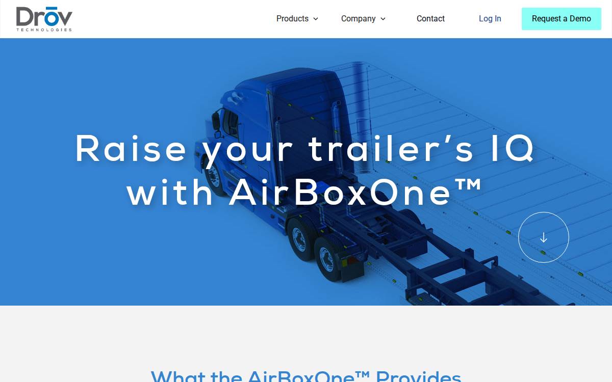 Drov Technologies website preview