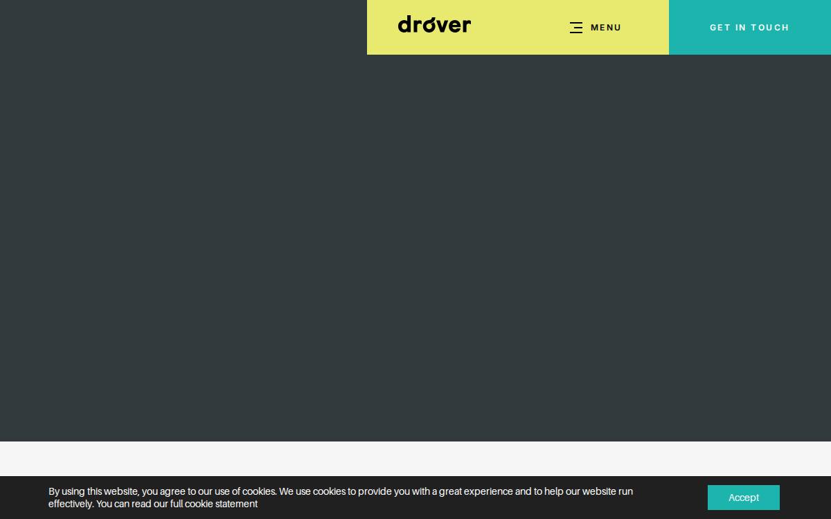 Drover AI website preview