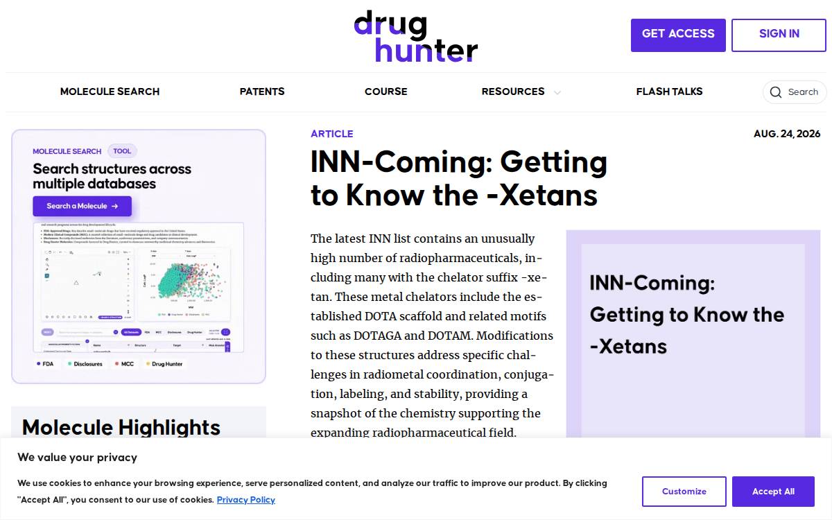 Drughunter website preview
