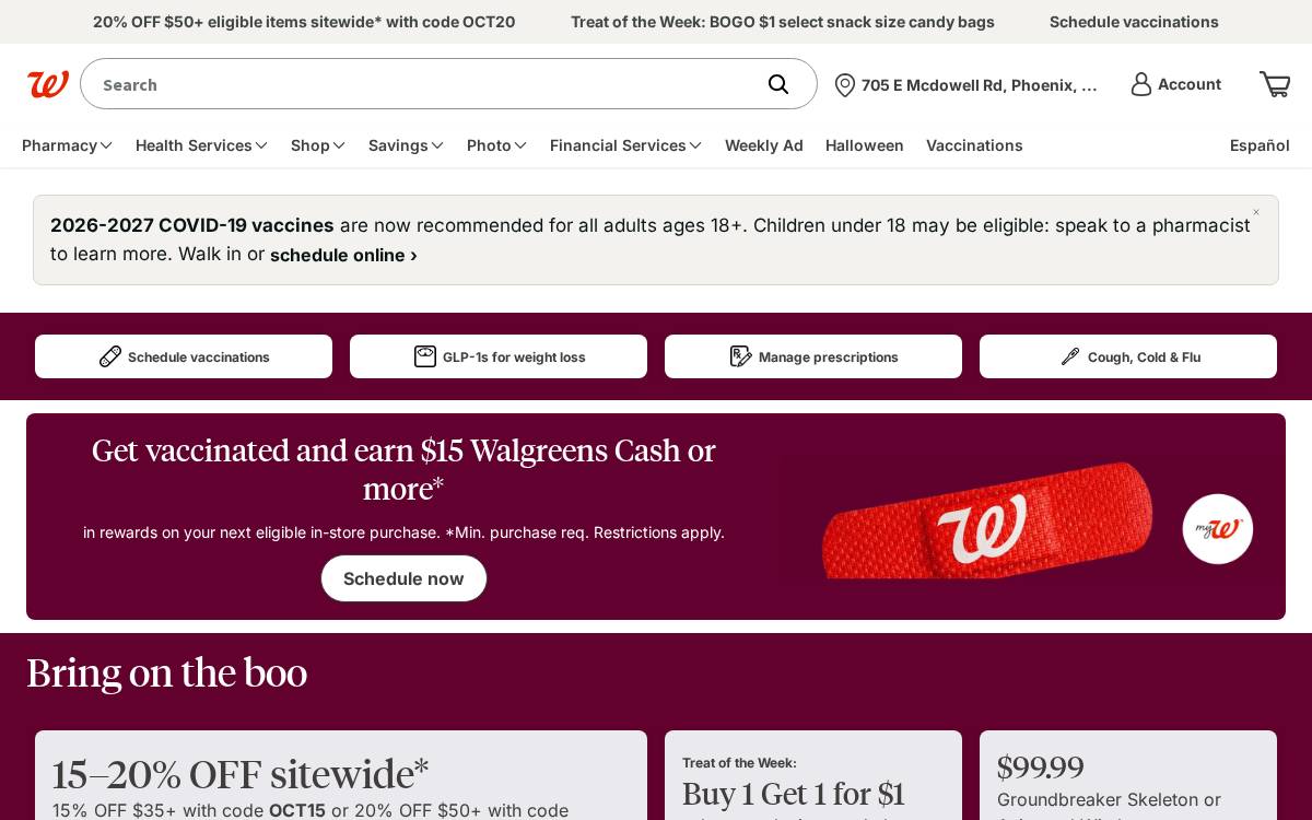 Drugstore website preview