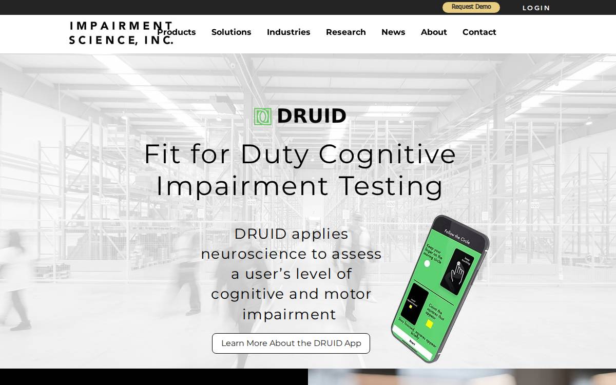 DRUIDapp website preview