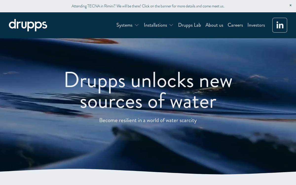 Drupps website preview