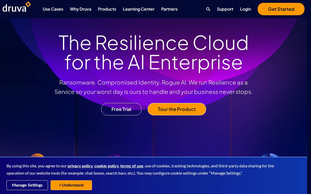 Druva website preview