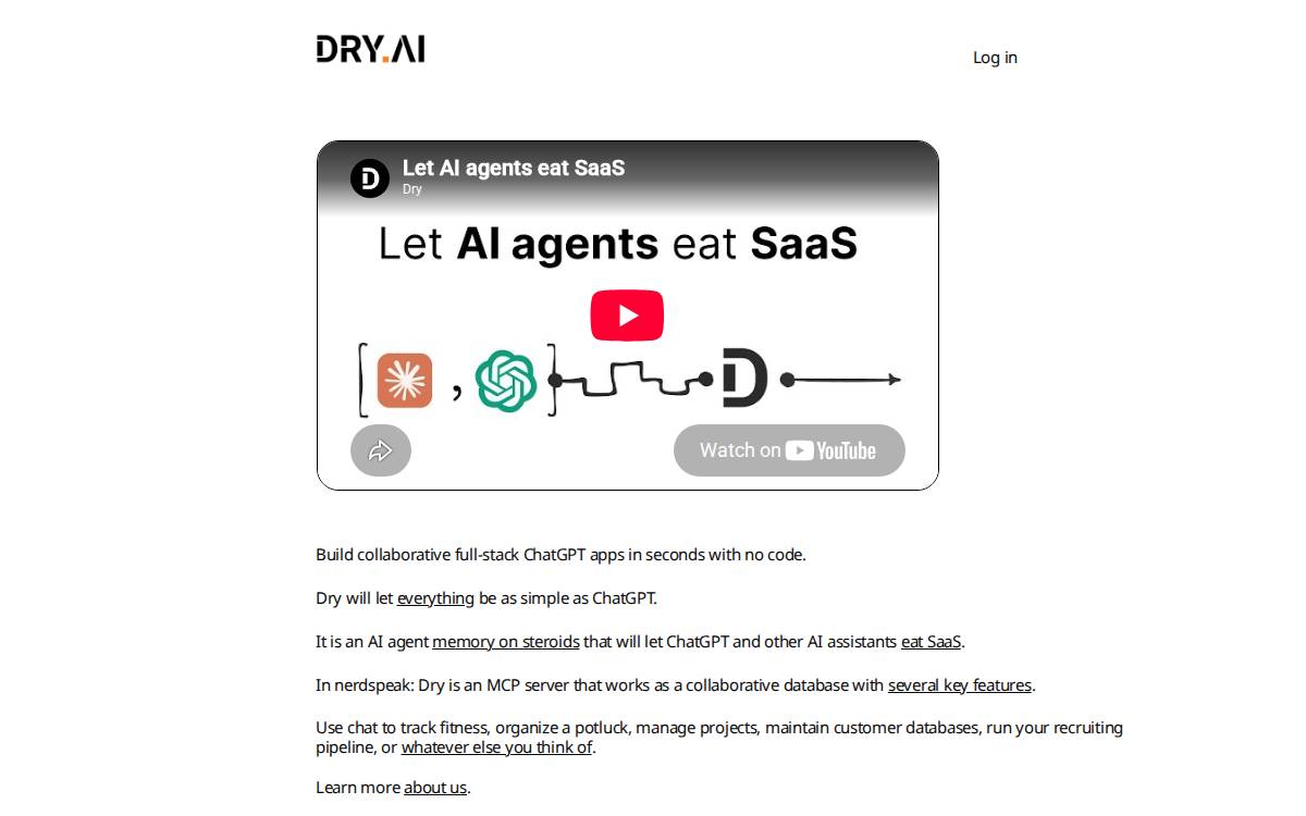 Dry website preview