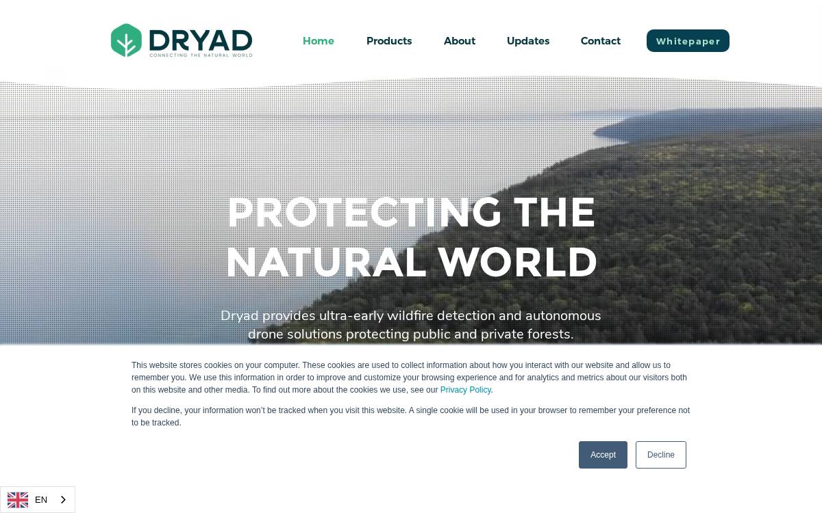 Dryad Networks GmbH website preview