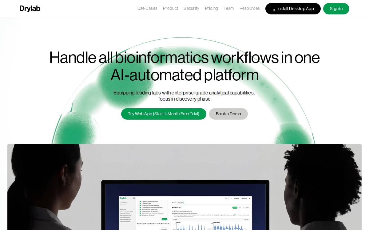Drylab website preview