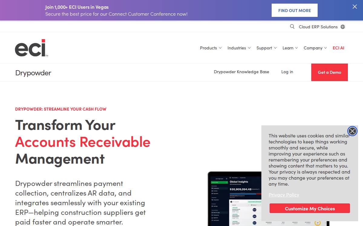 Drypowder website preview