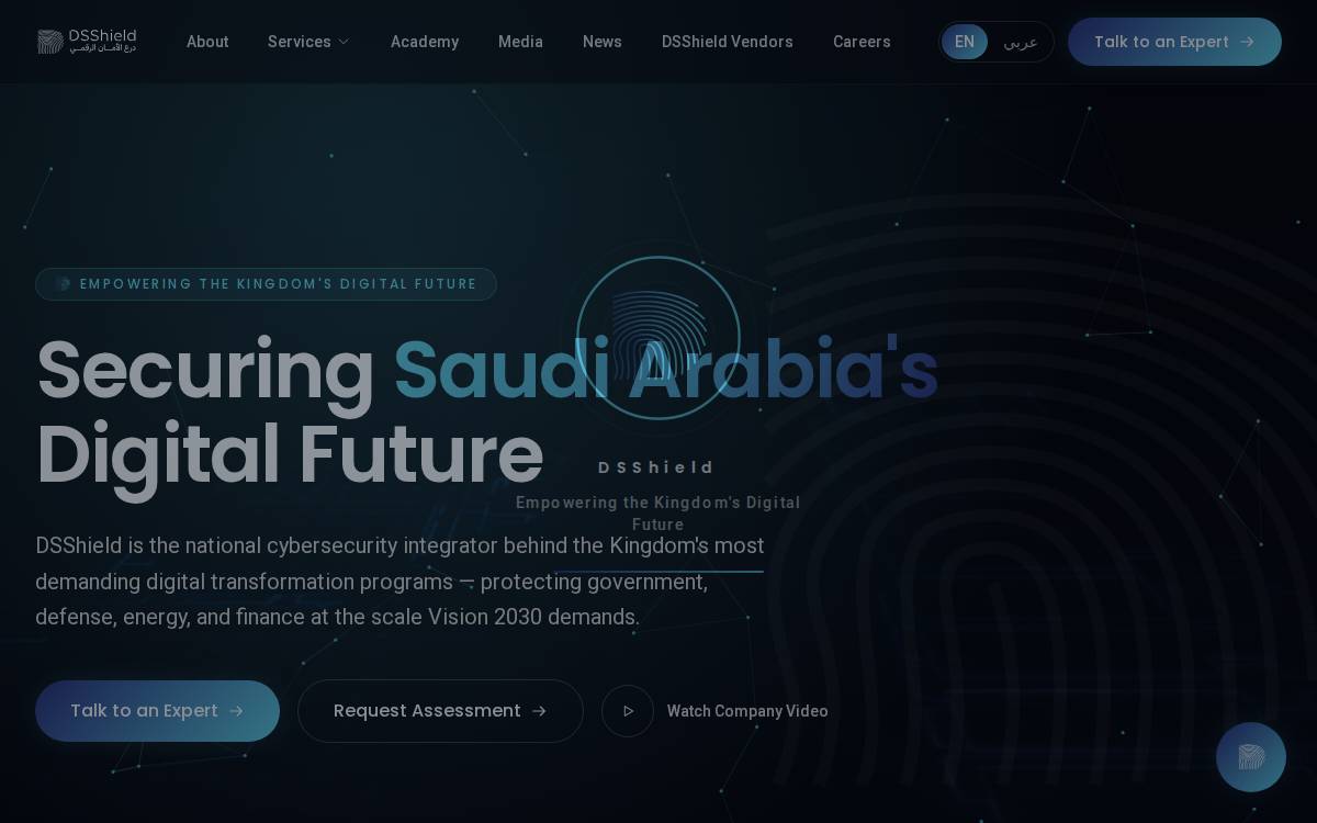 Dsshield website preview