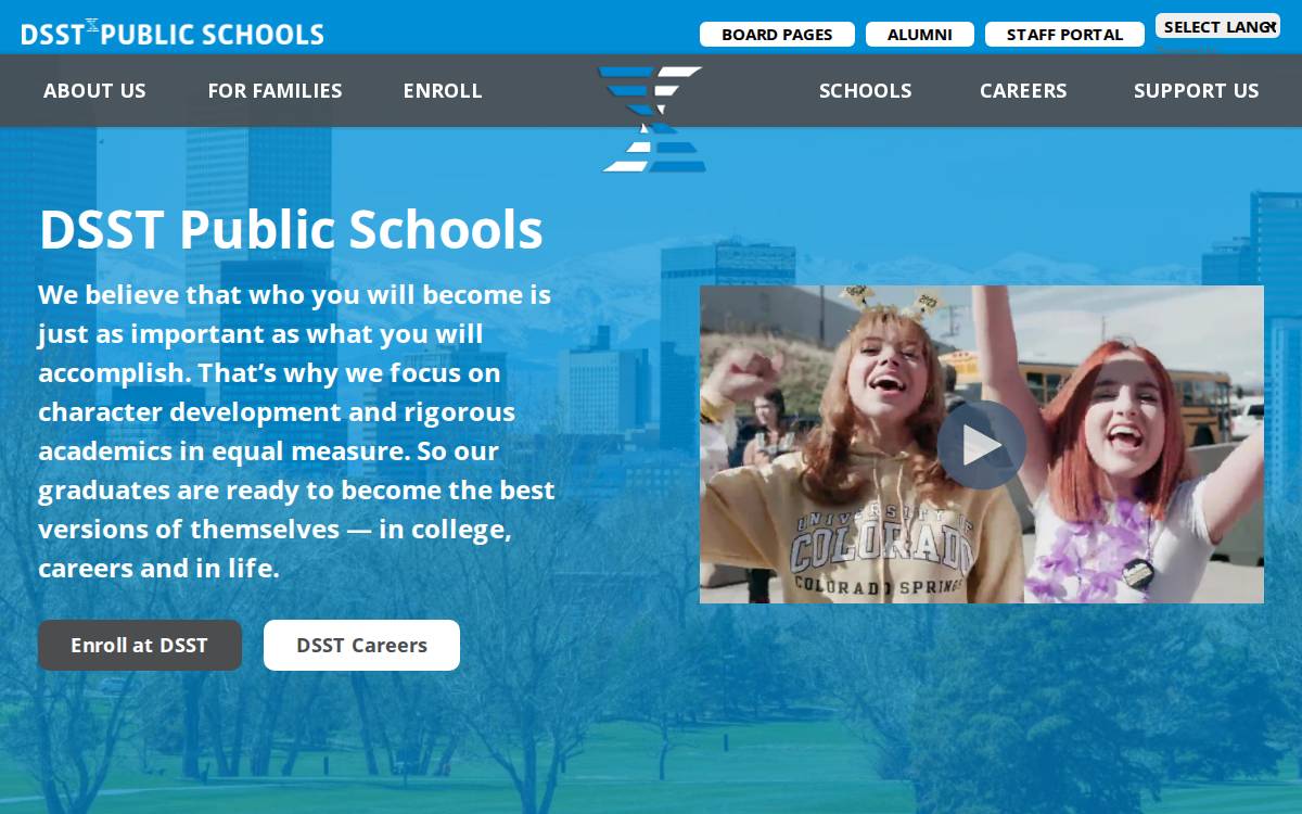 Dsstpublicschools website preview
