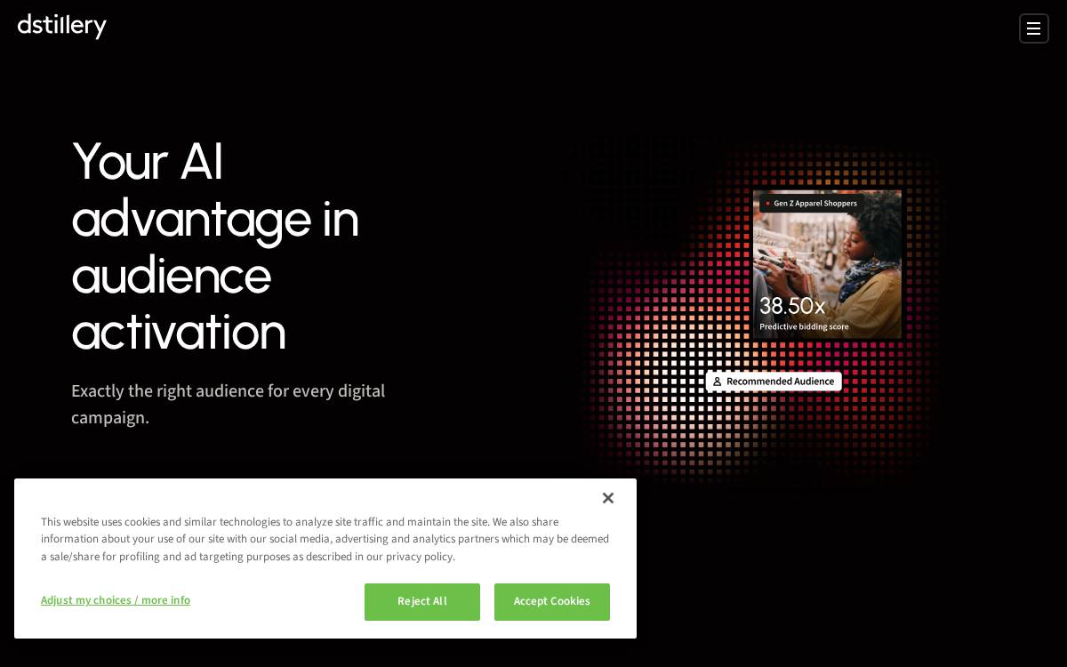 Dstillery website preview