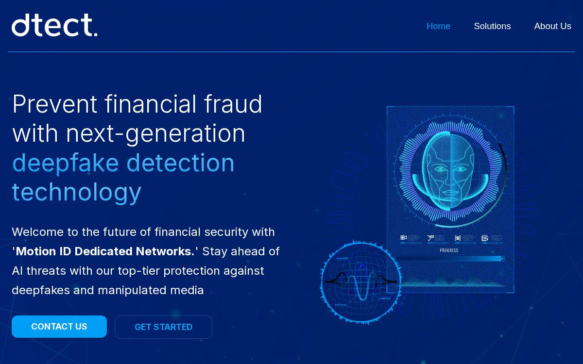 Dtect website preview