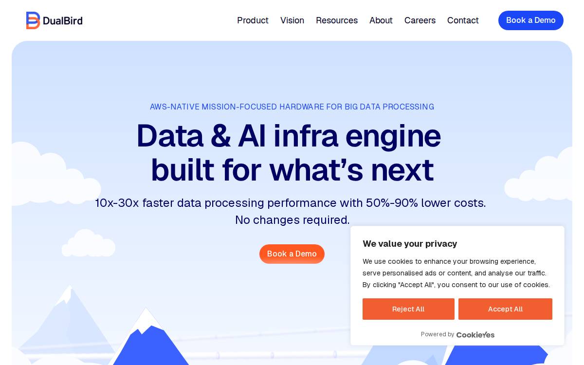 Dualbird website preview