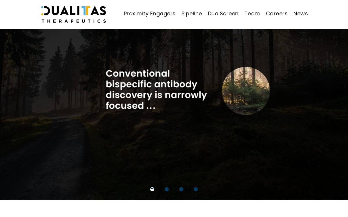Dualitas Therapeutics website preview