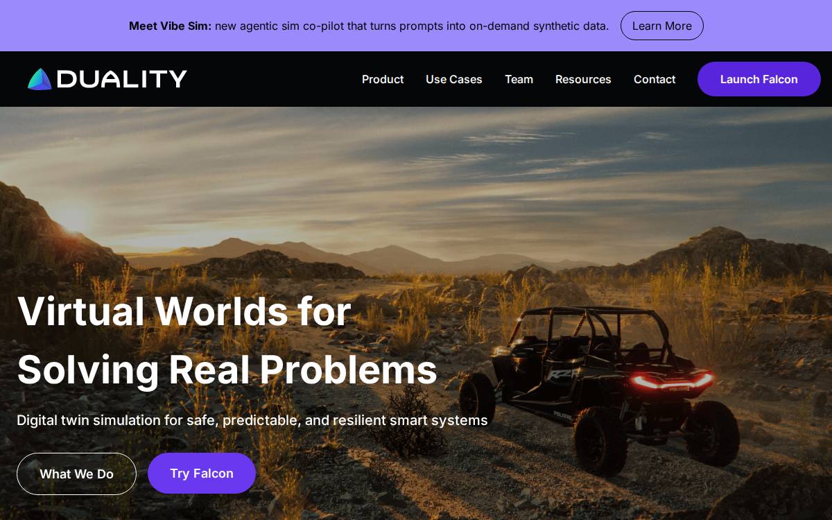 Duality website preview