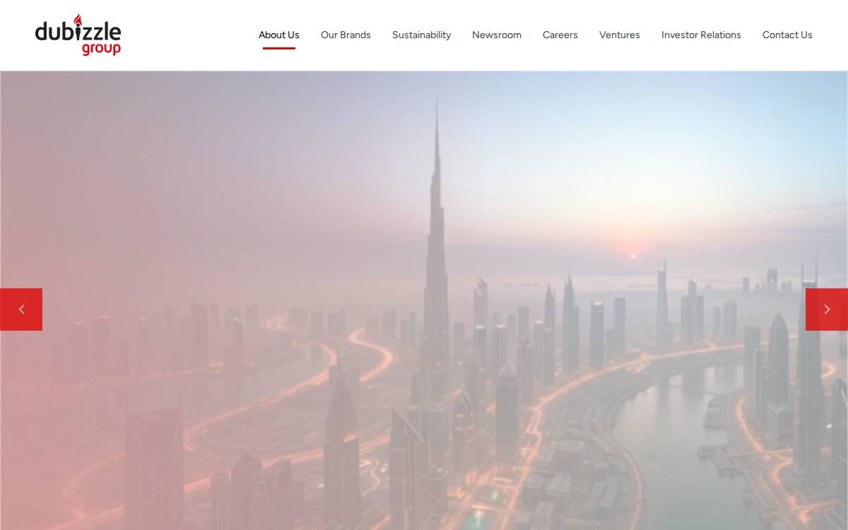Dubizzlegroup website preview