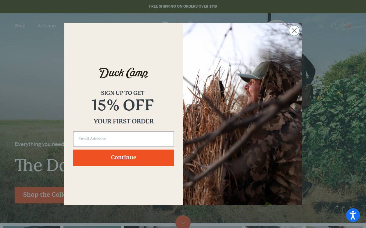 Duck Camp website preview