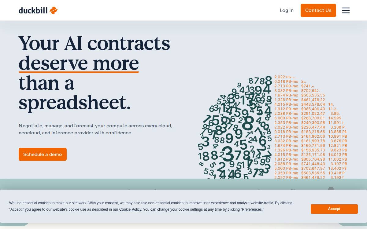 Duckbill website preview