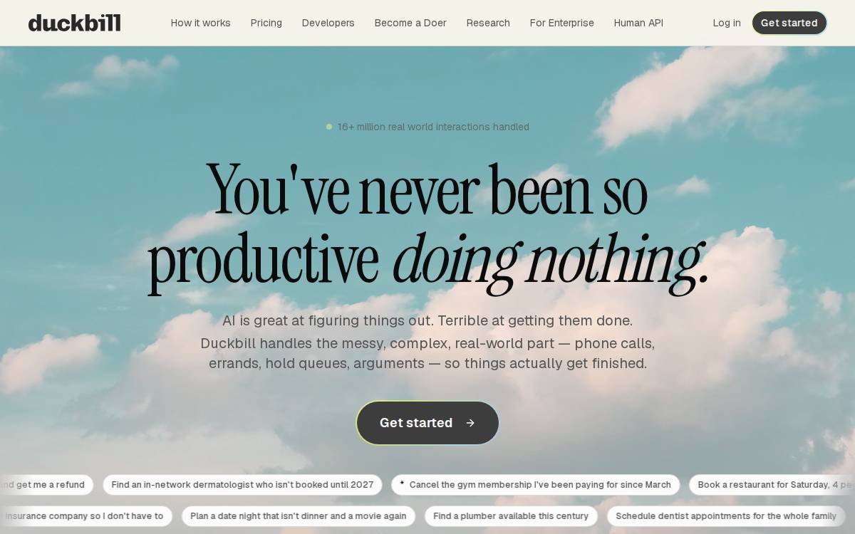 Duckbill website preview