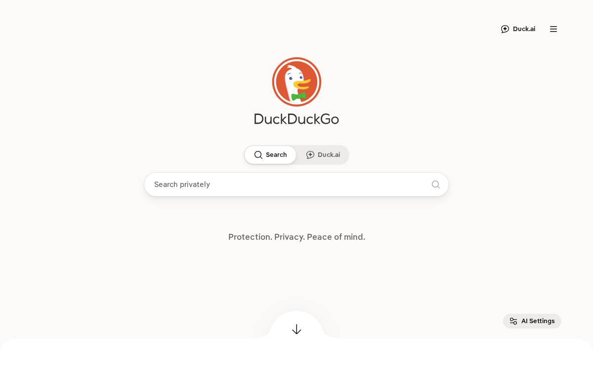 DuckDuckGo website preview