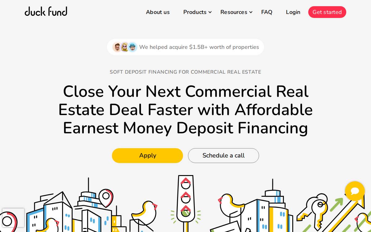 Duckfund website preview