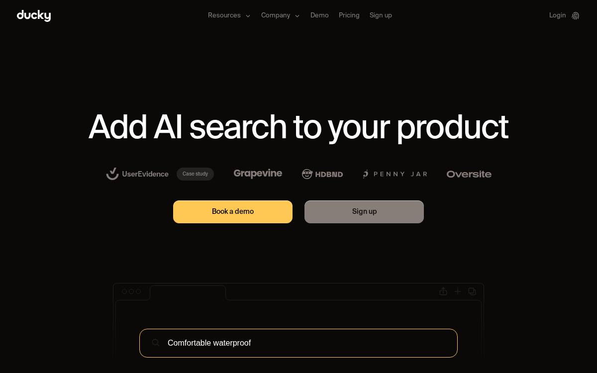 Ducky website preview