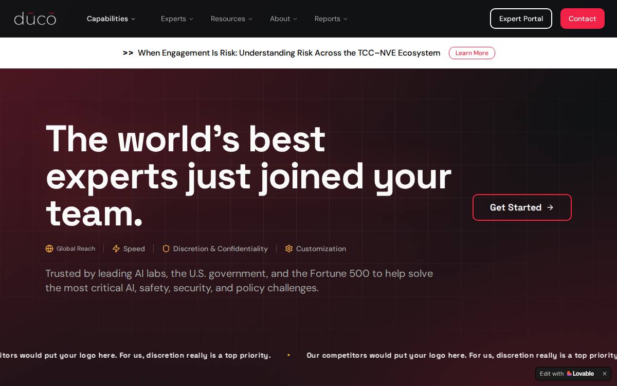 Duco website preview