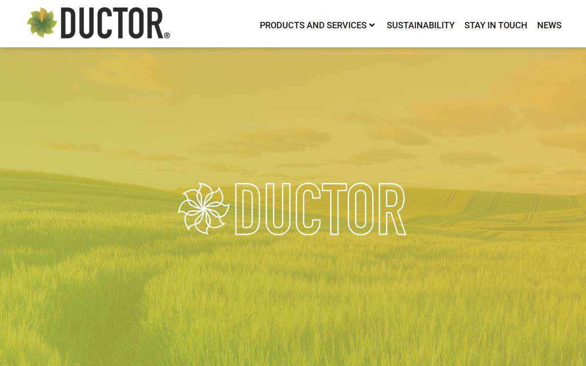 Ductor website preview