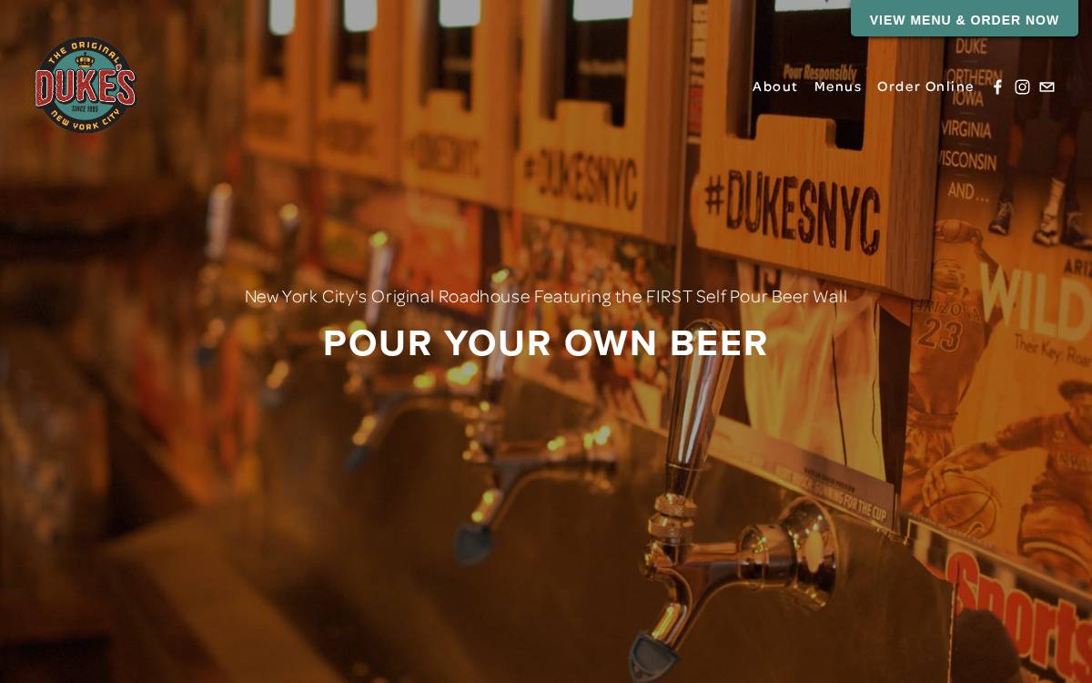 Duke's website preview