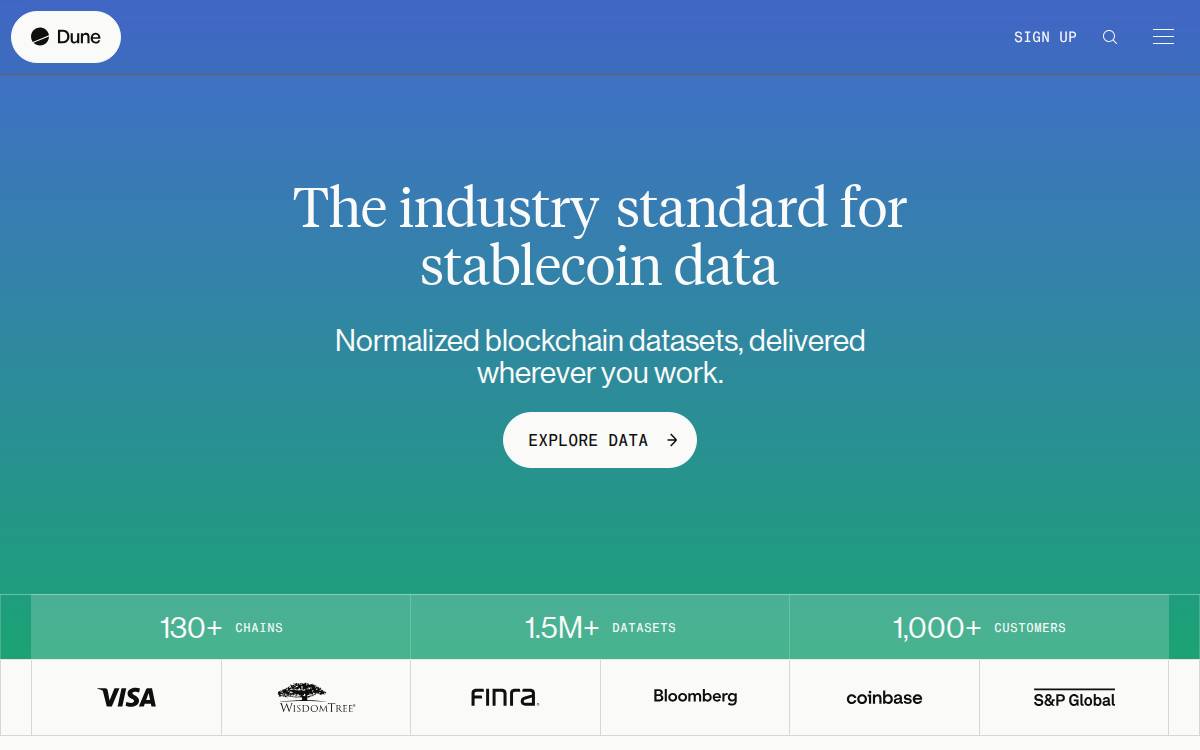 Dune website preview