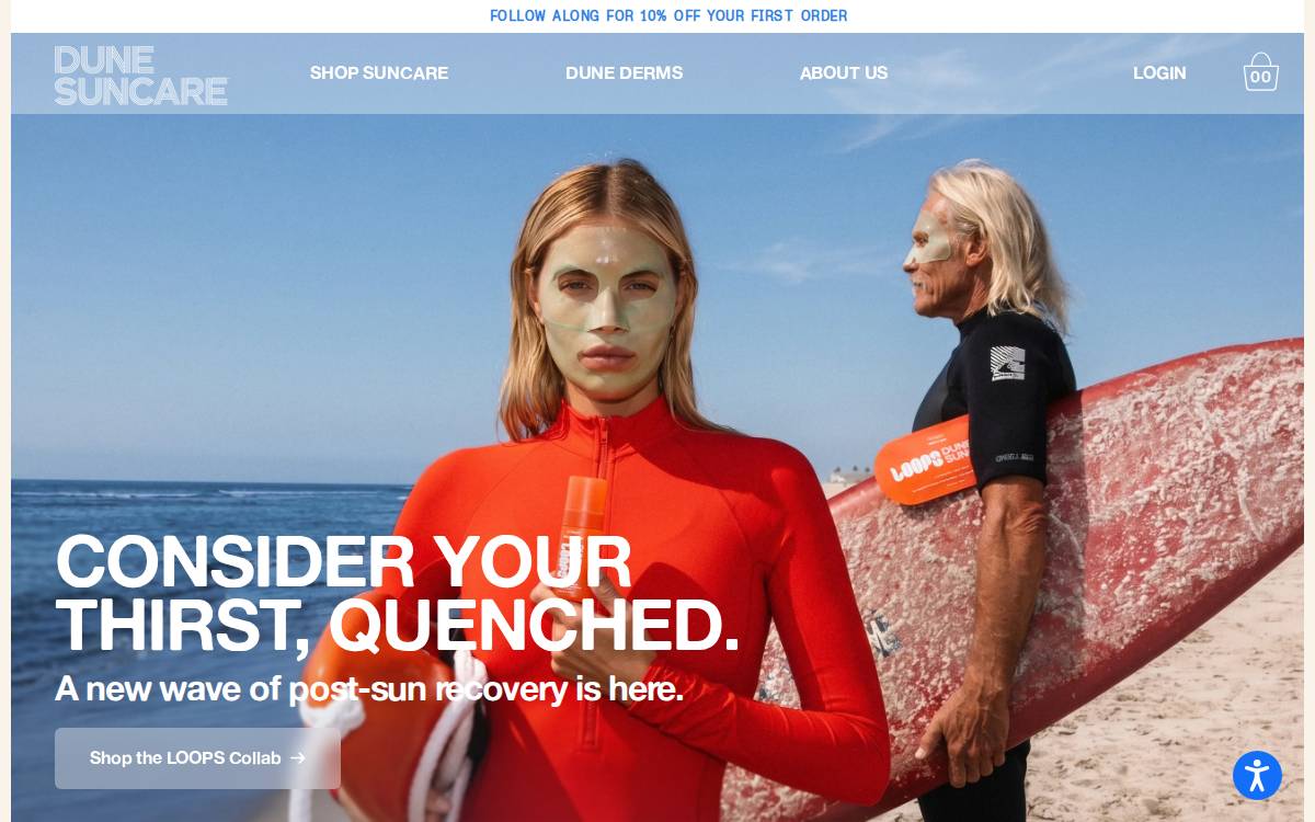Dunesuncare website preview