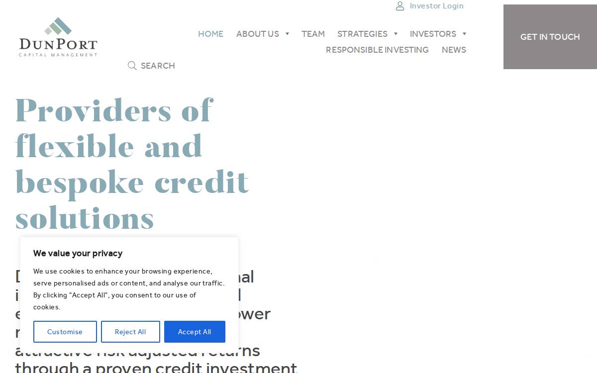 Dunport website preview