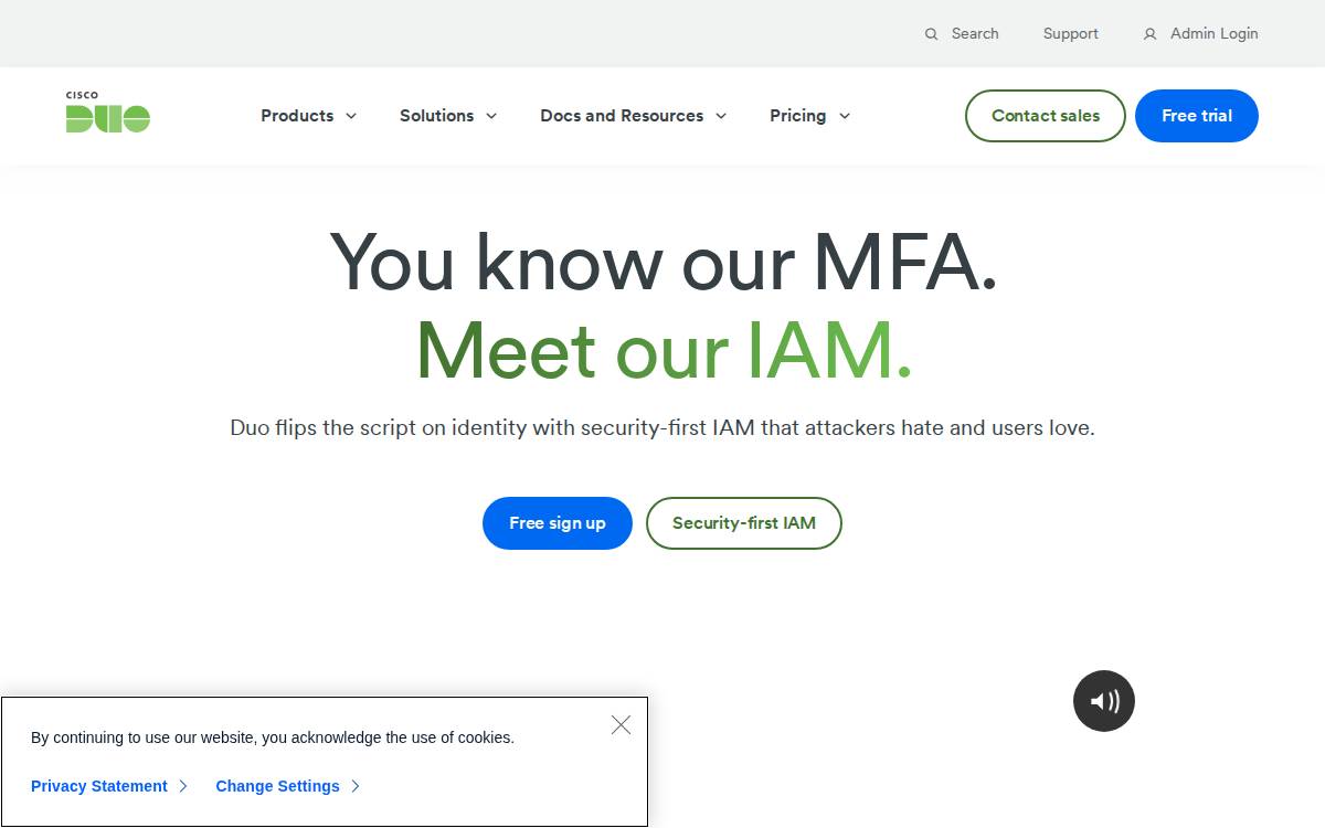 Duo Security website preview